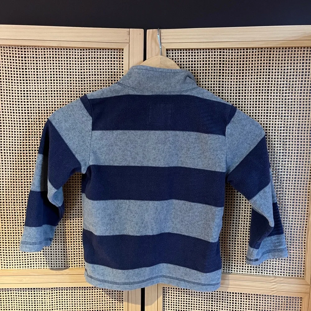 Oshkosh 4T Striped Quarter Zip Fleece